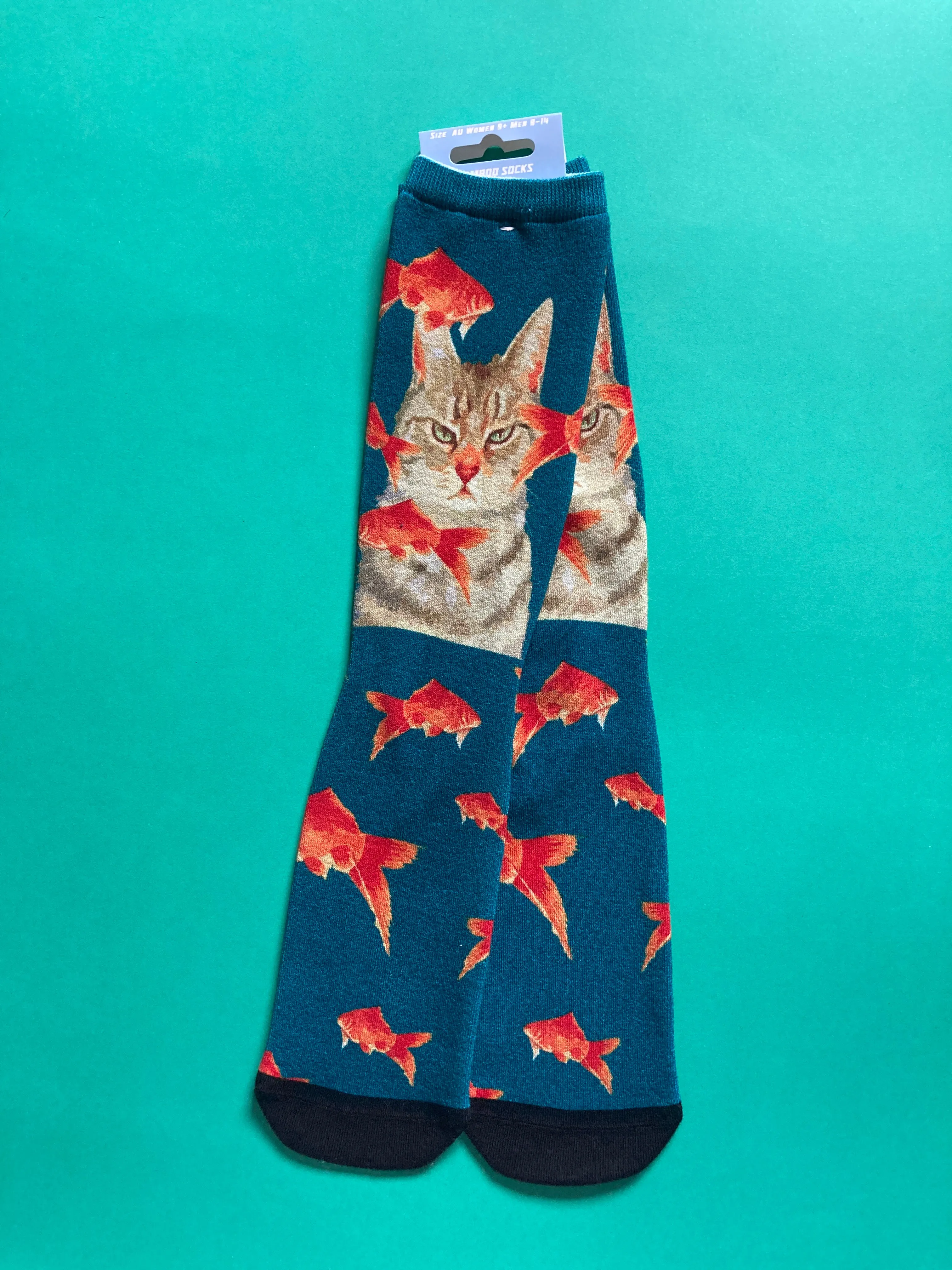 Catitude Men's Bamboo Crew Socks