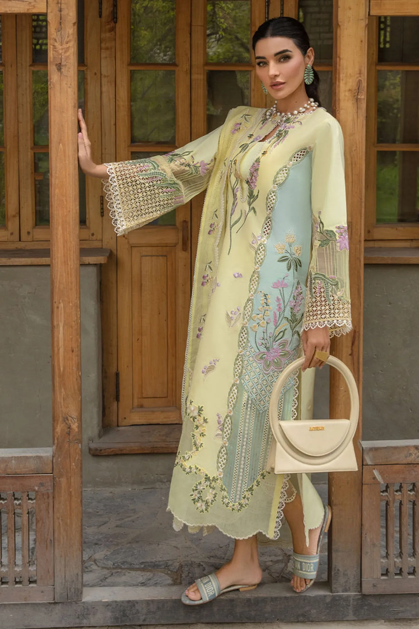 Crimson Unstitched 3 Piece Fancy Emb Lawn Collection'2024-06-B-Sun Kissed