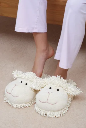 Fuzzy Friends Slippers Lamb