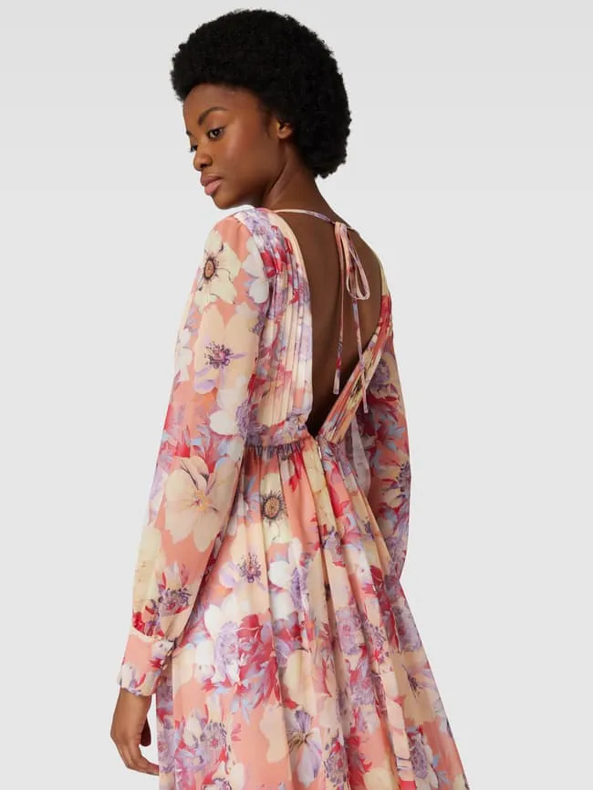 Jake*s Cocktail Floral Evening Dress, Apricot