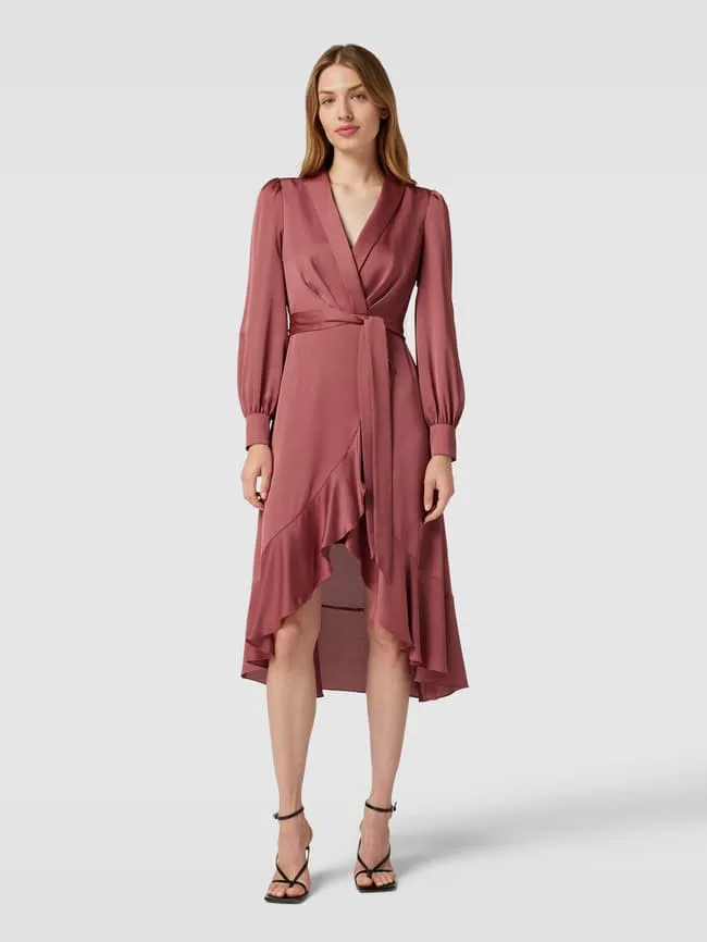 Jake*s Cocktail V-Neck Cocktail Dress, Rust Red