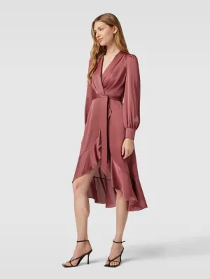 Jake*s Cocktail V-Neck Cocktail Dress, Rust Red