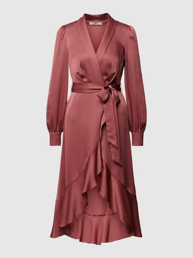 Jake*s Cocktail V-Neck Cocktail Dress, Rust Red