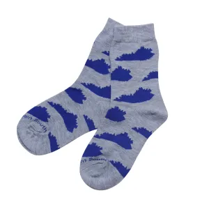 Kids Grey/Blue KY Socks