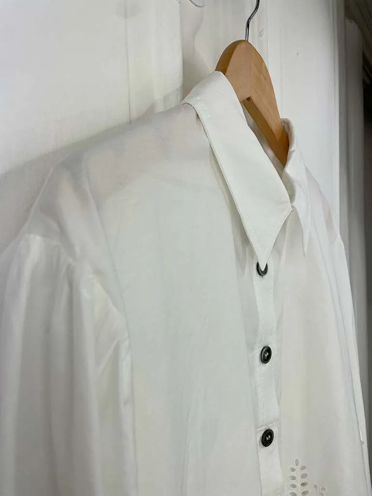 Malissa J Broderie Anglaise Shirt - White