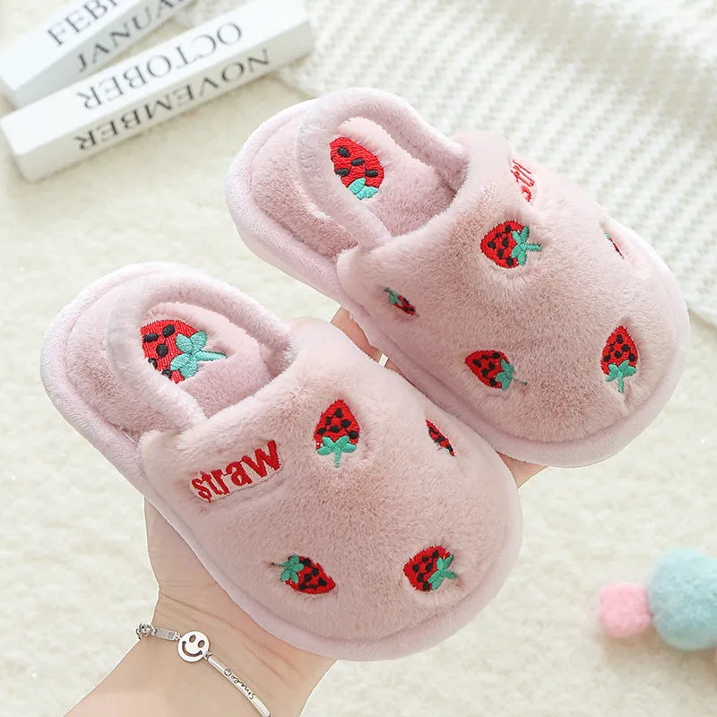 Sling-Back Cotton Slippers for Baby Girls